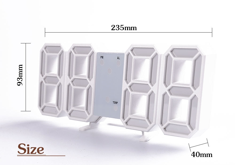 LED Digital alarm vägg klocka
