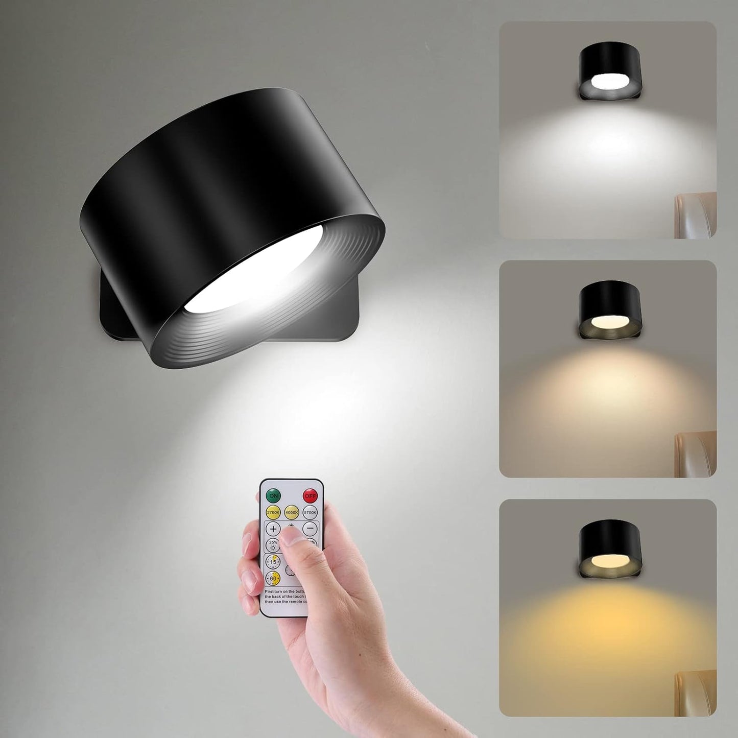 LED Uppladdningsbar Vägglampa