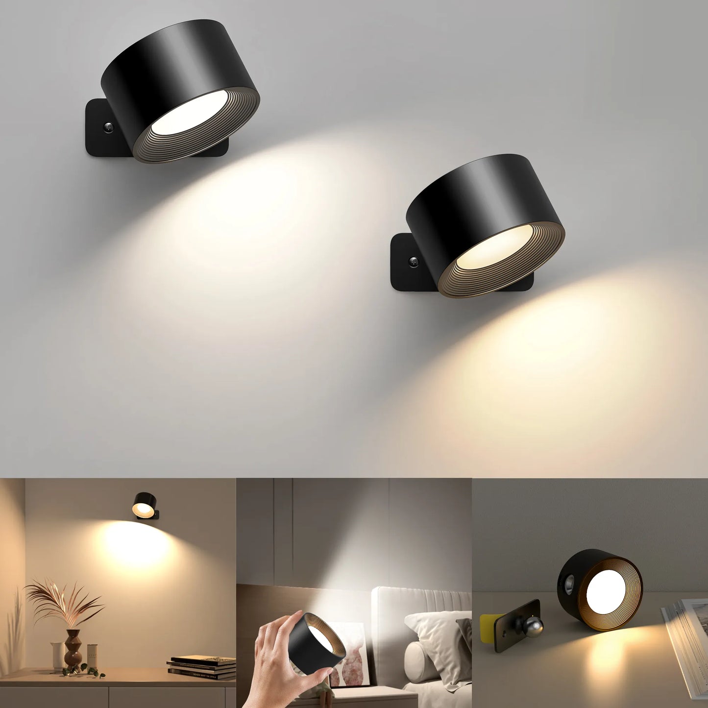 LED Uppladdningsbar Vägglampa
