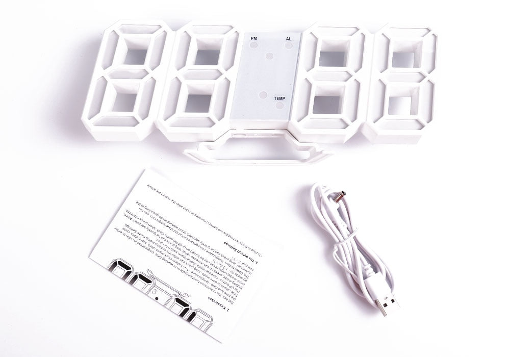 LED-Digitalwecker-Wanduhr
